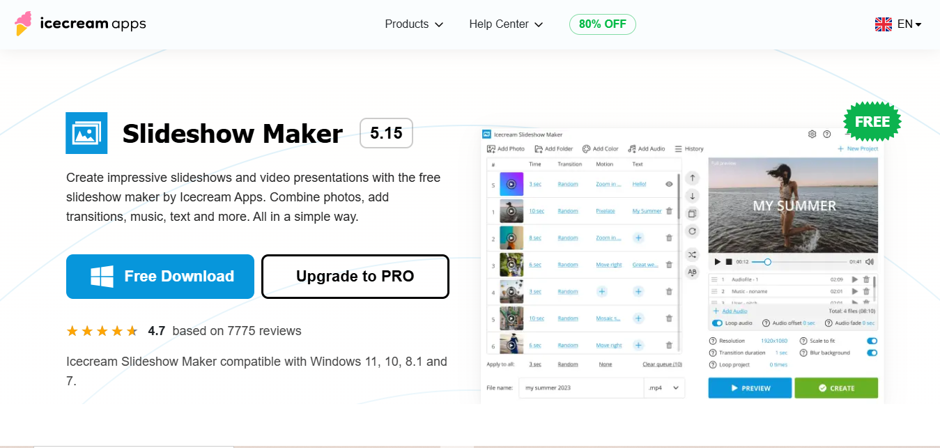 Icecream Slideshow Maker