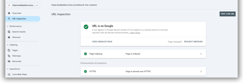 url inspection