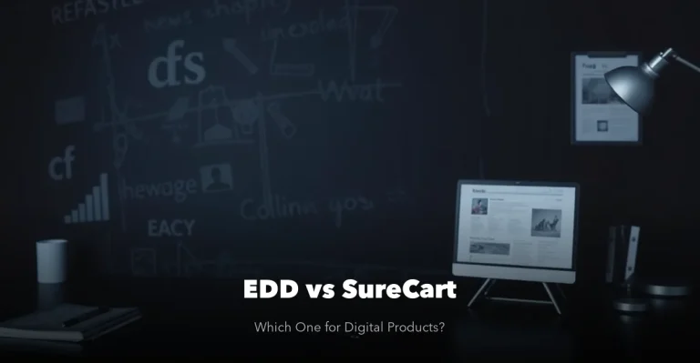 EDD vs SureCart comparison for selling digital products on WordPress