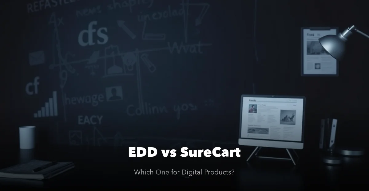 EDD vs SureCart comparison for selling digital products on WordPress