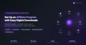 EDD affiliate program setup guide for passive sales