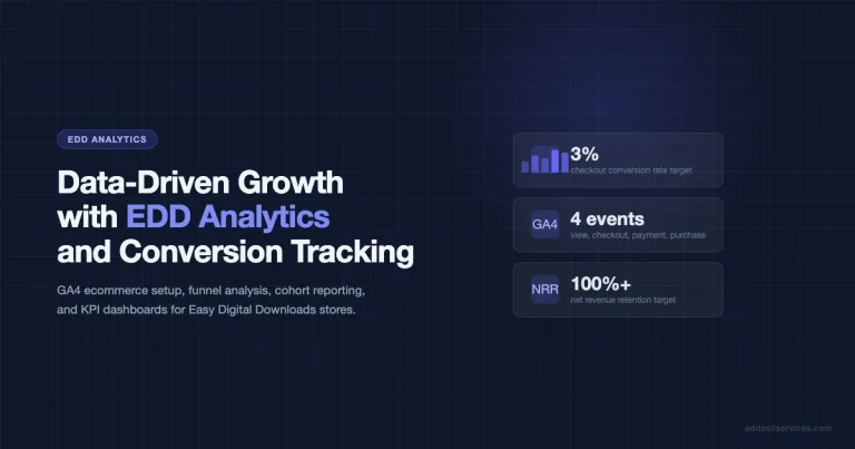 EDD analytics and conversion tracking setup for data-driven growth decisions