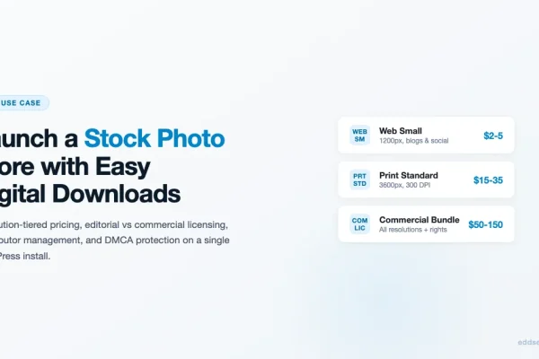 How to launch a stock photo store with Easy Digital Downloads and automated licensing