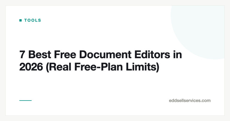 7 Best Free Document Editors in 2026 (Real Free-Plan Limits)