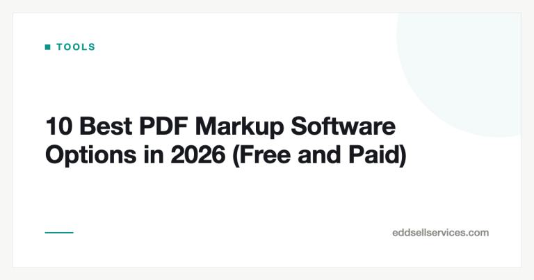 10 Best PDF Markup Software Options in 2026 (Free and Paid)