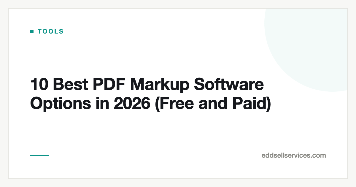 10 Best PDF Markup Software Options in 2026 (Free and Paid)