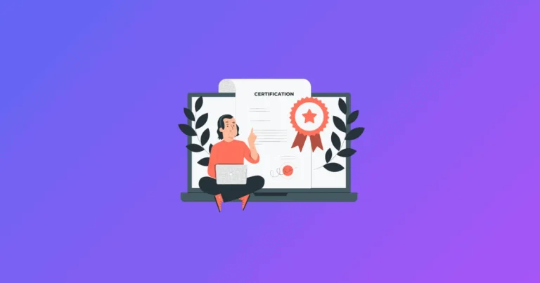 Digital course certificate issued and verified without a third-party credentialing tool